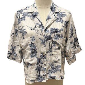 C&C California Linen Blend button down shirt Medium